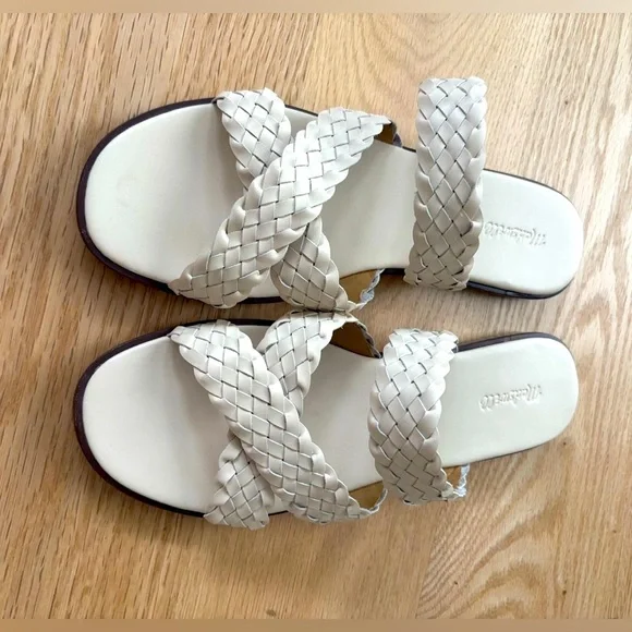 Madewell Trace X-Band Slide Sandal in Ecru 8 - Picture 9 of 9
